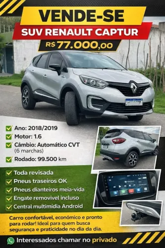 Renault Captur Zen 1.6 16V Flex 5P Aut. 2019