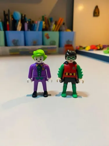 Playmobil, Coringa e Robin, Coleção Kinder Ovo 