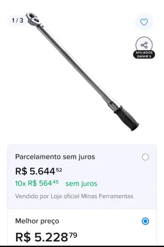 Vende-se torquimetro TG 300-750 quilos