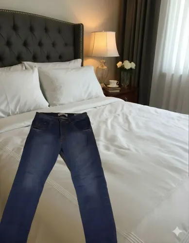 CALÇA MASCULINA SLIM JEANS ELASTANO