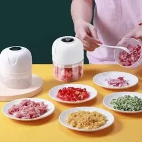 Mini Processador Triturador Sem Fio Elétrico 250ML De Alimentos Para Legumes Alho Gengibre
