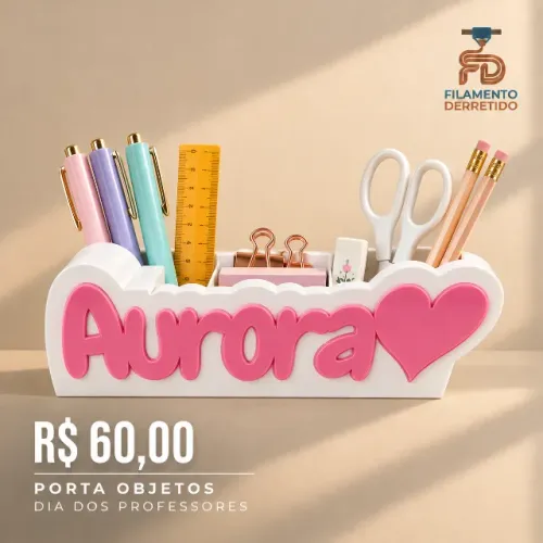 Porta lapis personalizado, porta lapis com nome, escolha suas cores