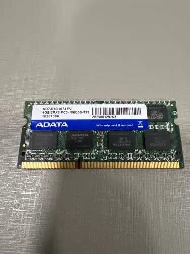 Memória RAM Notebook 4GB DDR3 1333MHz ADATA PC3-10600