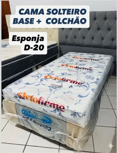 Belíssima Promoção de Base de solteiro+Colchão DN-20