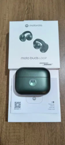 Fone de ouvido Bluetooth, moto Buds loop, novo, nota e garantia