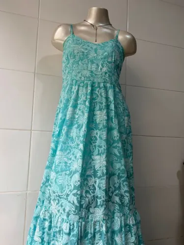 vestido de festa azul tamanho m