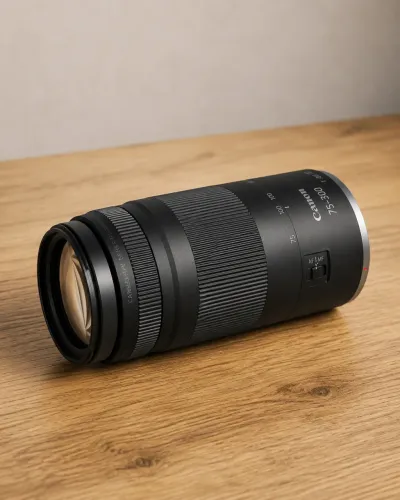 Canon 75-300, estado de novo.