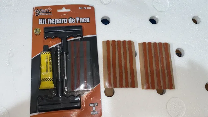 Kit para reparo em pneus