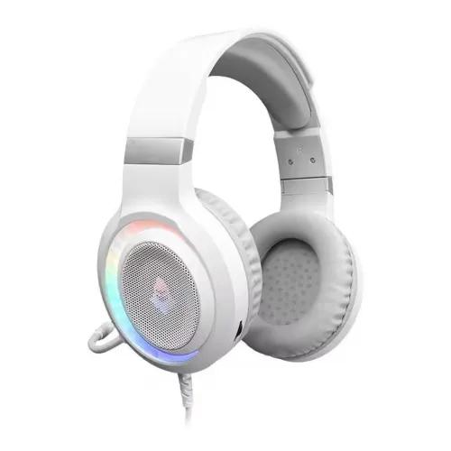 Headset Gamer Mancer Twilight, Rainbow, Drivers 50mm, Branco, MCR-TLT-WH01