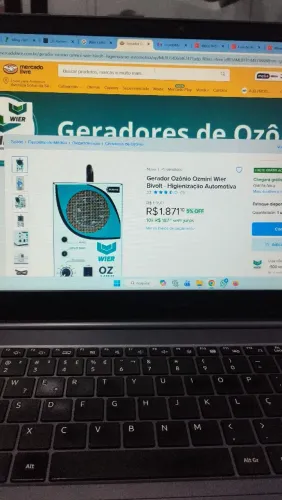 Gerador de ozônio para higienização de carros e ambientes