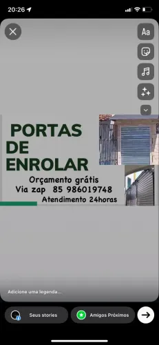 Conserto de portas de enrolar manual e automática
