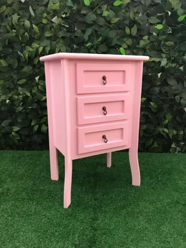 Armário de cabeceira - Rosa bebê