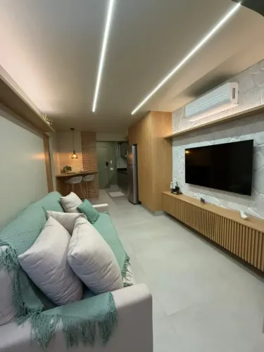 Apartamento MOBILIADO no Hub Compact Life By City com 1 quarto e 1 vaga