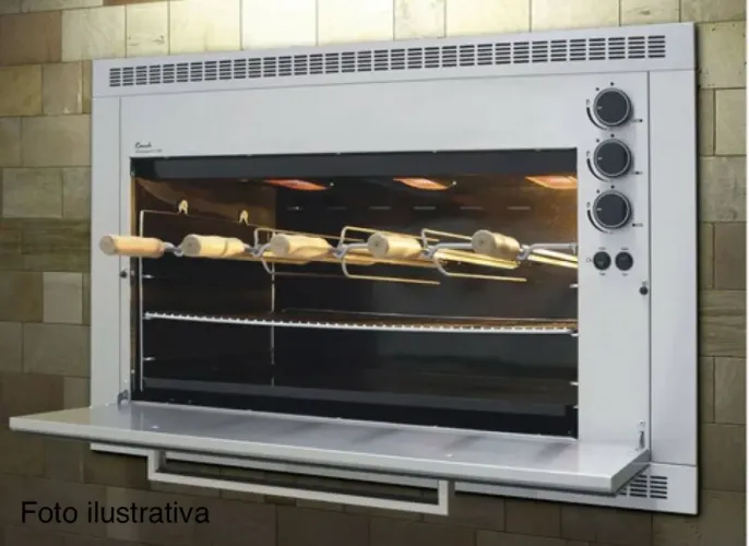 churrasqueira a gás 5 espetos fischer ranch