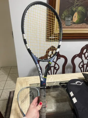 Raquete Babolat e raquete dams seminova venda
