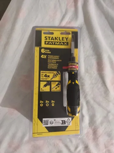 STANLEY Parafusadeira à Bateria 4V, com 7 Acessórios, Conector USB-C, FMHT66719