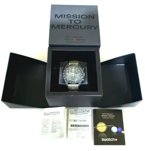 Omega x Swatch MoonSwatch Mission to Mercury Original Completo NF