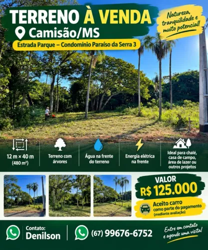 Vendo terreno Camisão Aquidauana