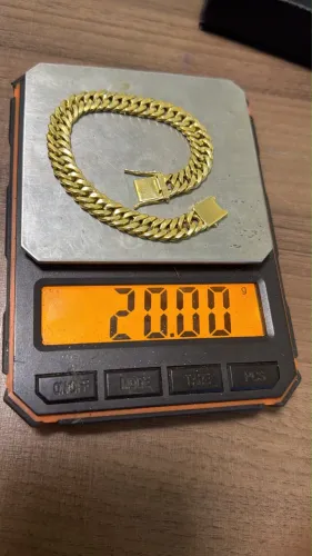 Pulseira ouro 18k apenas 400 a grama com 30% defesa