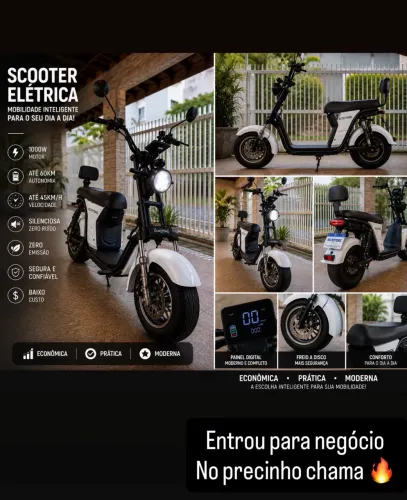 Scooter elétrica - zerada bem nova