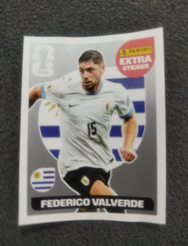 COMBO Figurinhas Legends VALVERDE Copa 2026 Panini Original - PRATA, BRONZE e BORDÔ/ROXA