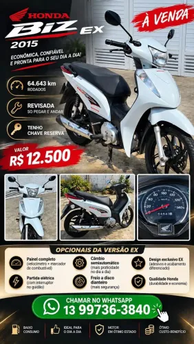 Vendo biz 125 ex 2015