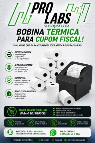 Bobinas Térmicas para Cupom Fiscal - Qualidade e Rendimento para o seu Negócio!