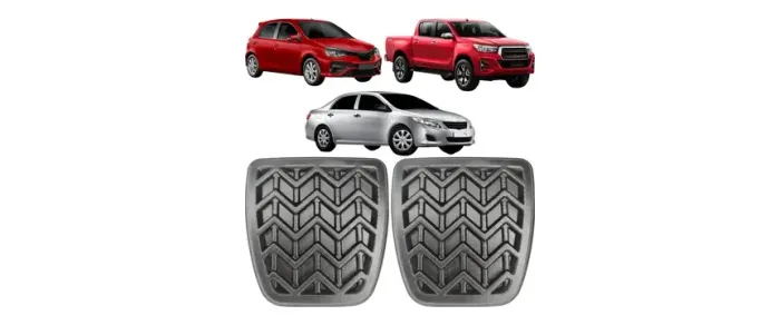 Borracha Pedaleiras Pedais para o Toyota Étios, Hillux, Corolla Borracha Nova Resistente