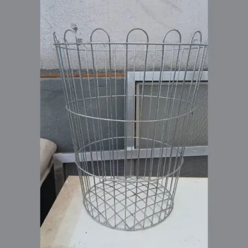 Cesta de Lixo Galvanizada 40L