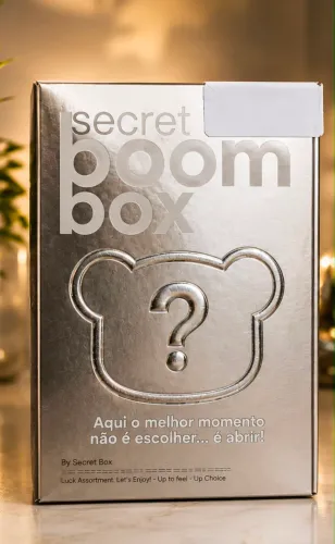 Gloss Labial Chaveiro Secret Boom Box Original Mboom Ursinho