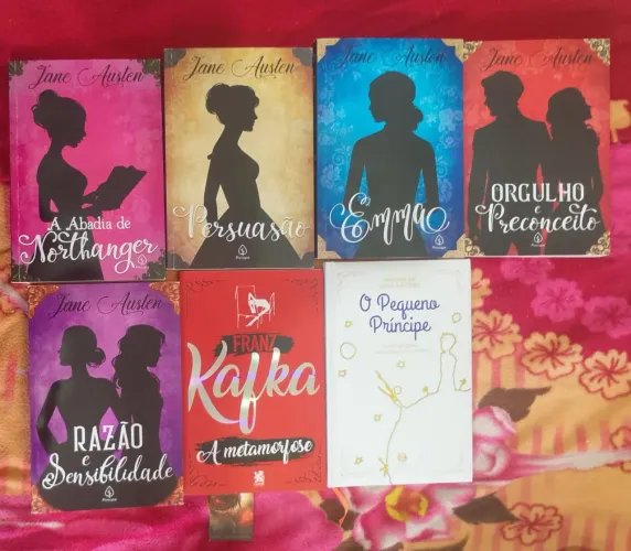 Lote com 7 livros novos, Jane Austen + O pequeno príncipe Luxo + A metamorfose