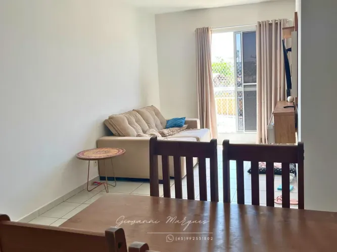 Apartamento à venda | 1 Suíte | 70m² | BairroAceita FGTS | Condomínio Torres do Coxipó Co