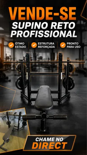 Supino reto profissional