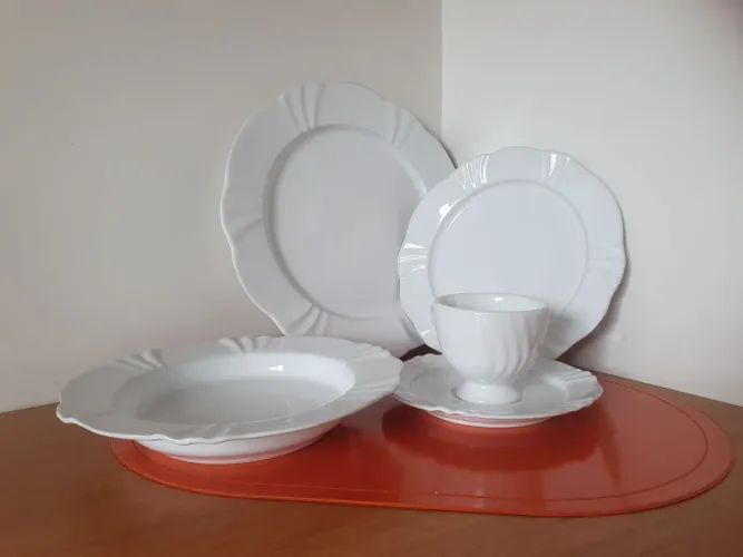 Aparelho de Jantar E Chá 30 Pçs Oxford Soleil White