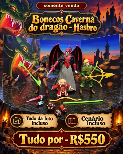 [VENDO] BONECOS CAVERNA DO DRAGÃO - HASBRO