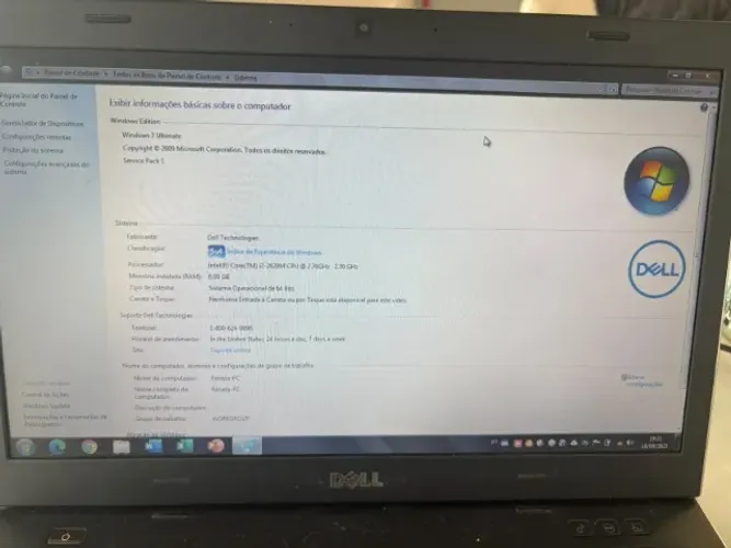 Notebook Dell Vostro 3550 - Core i7 - 6GB RAM - Placa de vídeo dedicada