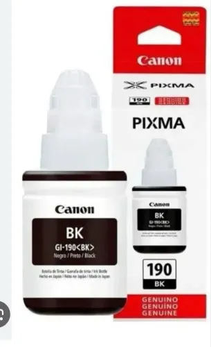 2 Tinta Canon Pixma BK 190 preta