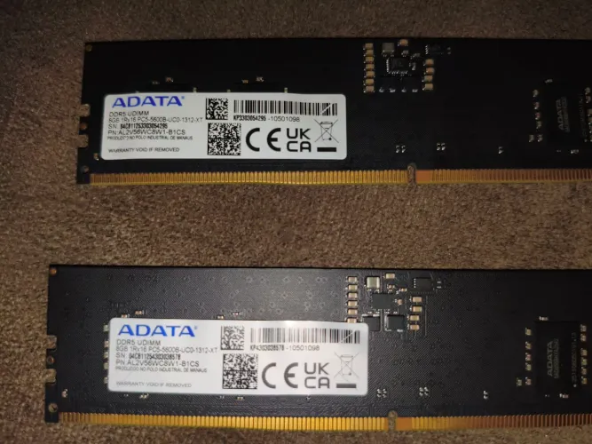 Memória ram ddr5 2 de 8gb