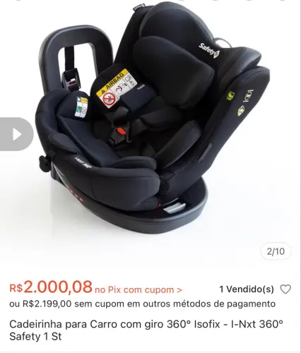 Cadeirinha para auto i-NXT 360° da Safety 1st