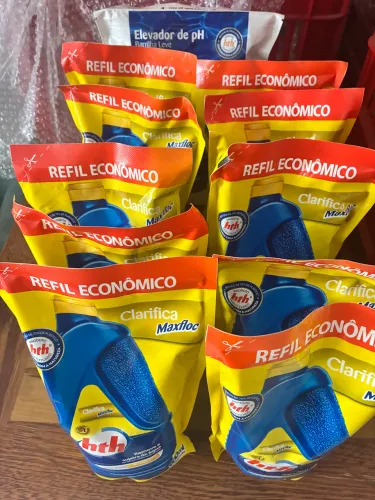 Kit 10 Clarificante HTH Maxfloc refil 900ml cada