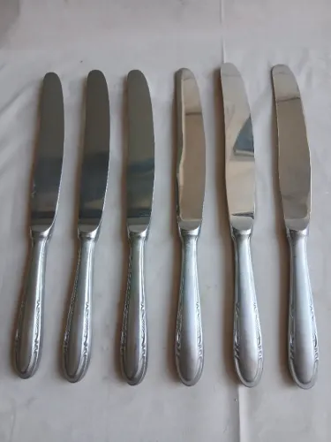 Jogo 6 facas de jantar Inox Hércules