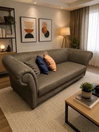 Sofá 3 lugares estilo clássico - 2,18 m - Novo - R$ 1.300