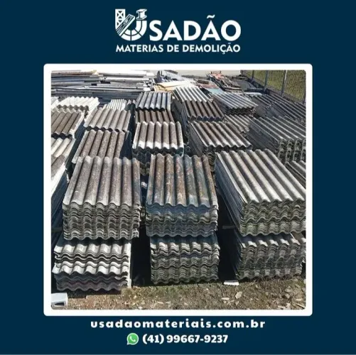 Telhas Eternit 6mm e 8mm - Lote com 50 unidades a partir