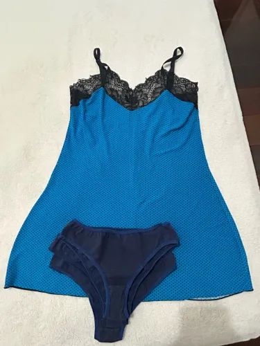 Camisolinha + bata + 5 calcinhas algodão
