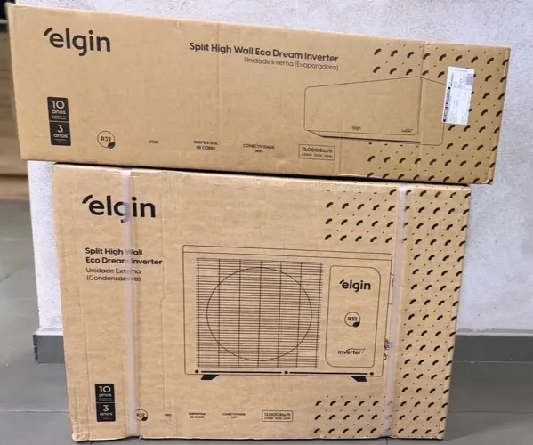 Ar condicionado Elgin 12mil Btus frio novo, nacional, com NF e garantia da fabricante 