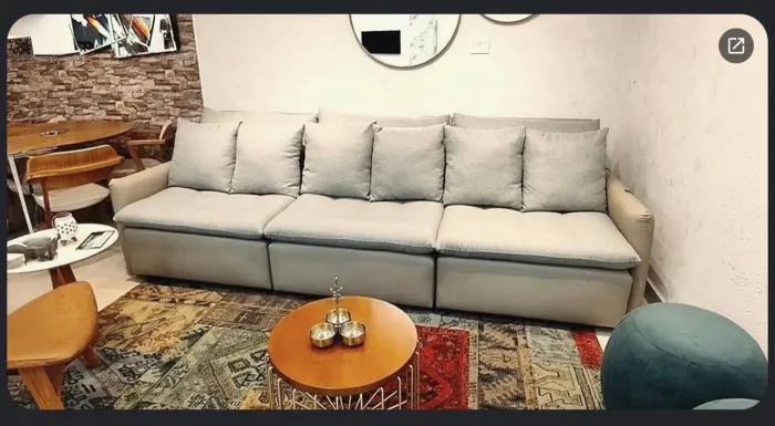 Sofá com baú retrátil 