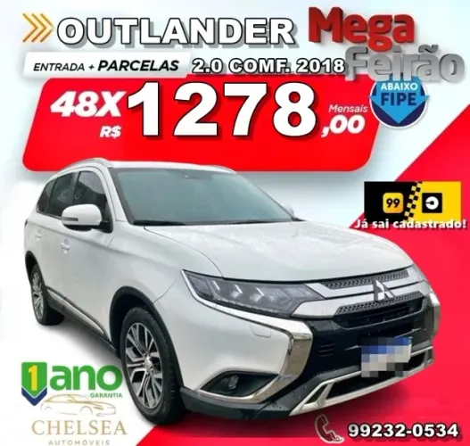 Mitsubishi Outlander Comfort 2.0 16V Aut. 2018
