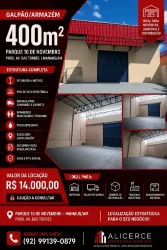 ALUGO GALPÃO DE 400 M2 NO PQ PX A AV DAS TORRES