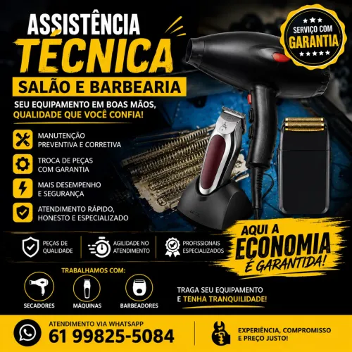 Assistência Técnica Máquina de Corte, Secador e Barbearia