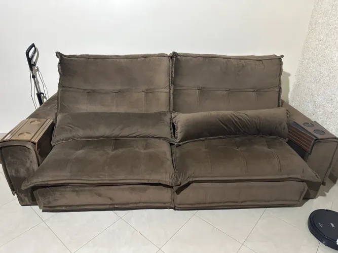 sofá retrátil e reclinável de 4 lugares